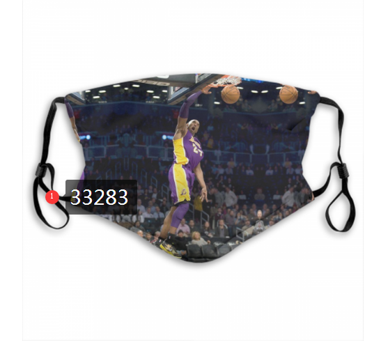 2021 NBA Los Angeles Lakers #24 kobe bryant 33283 Dust mask with filter->nba dust mask->Sports Accessory
